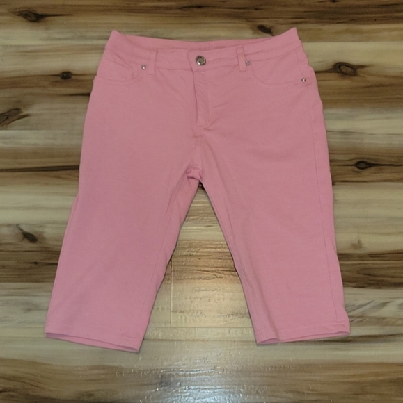 Light Pink Barbiecore Capri Jeggings - Picture 13 of 13
